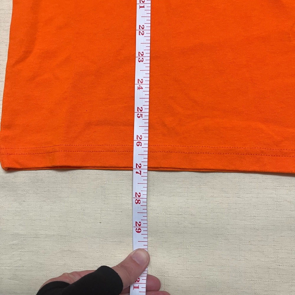 NWT Everlane men’s M organic cotton orange premium weight crew tee - Picture 3 of 12